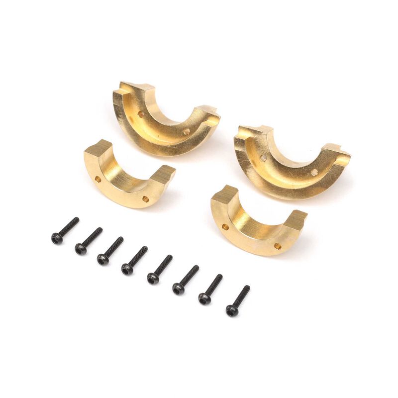 AXIAL AXI302004 Knuckle Weights, Brass (4): SCX24, AX24