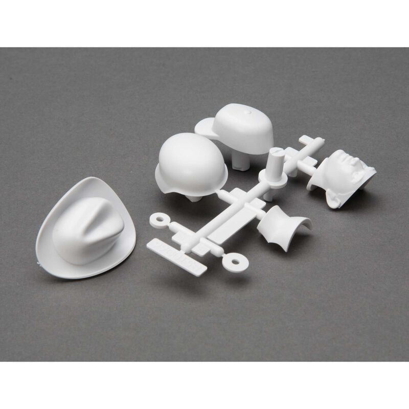AXIAL AXI31635 Drivers Head and Hat Set White
