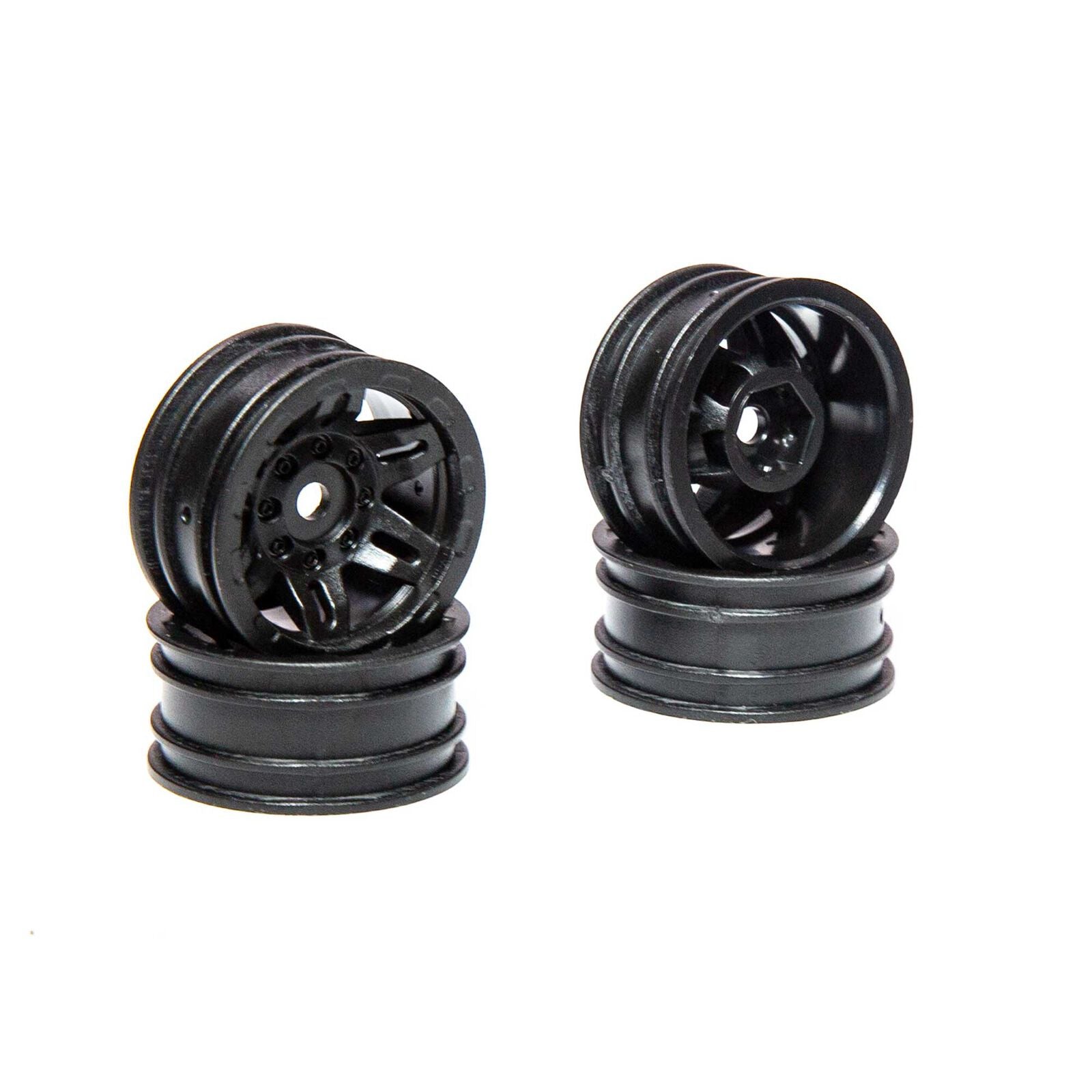 AXIAL AXI40002 1.0 Rockster Wheels Black (4pcs): SCX24