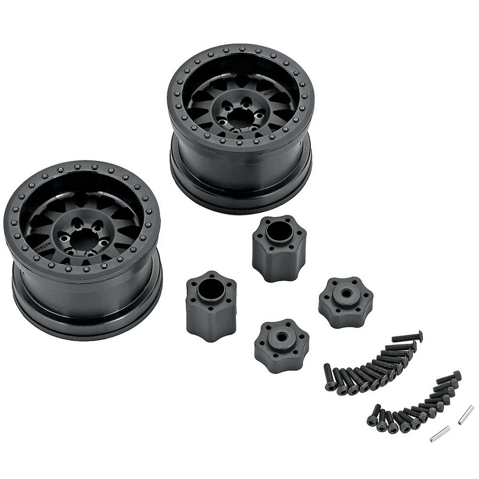 AXIAL AX31178 1/10 Method IFD 2.2 Beadlock Wheels, 12mm Hex, Black (2)