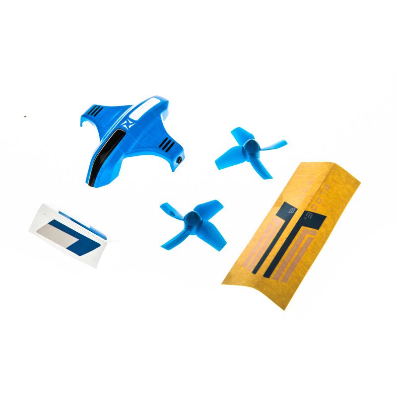 EFLITE BLADE BLH9809 Canopy Option Set with Props, Blue: Inductrix Switch
