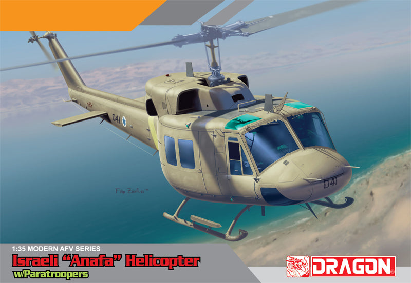 DRAGON 3543 1/35 IAF UH-1N Helicopter w/IDF Paratroopers