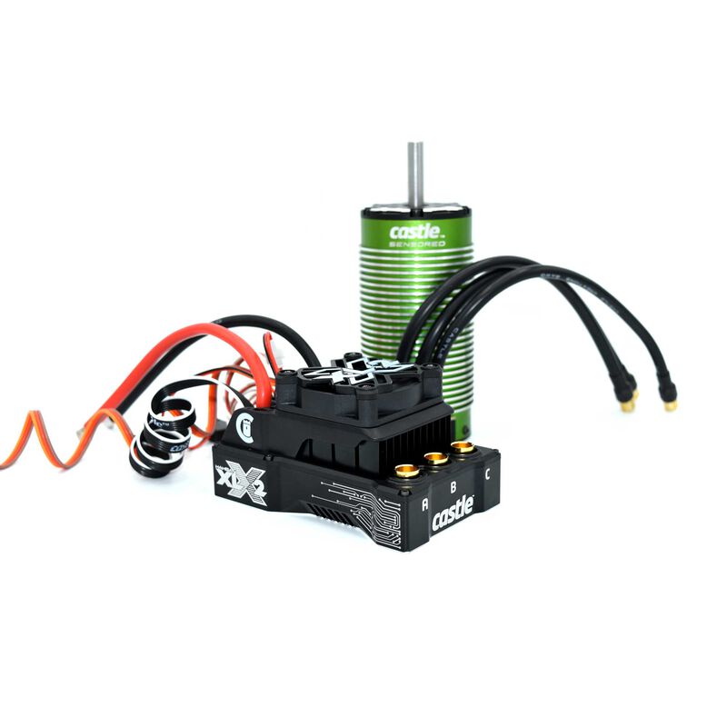 CASTLE 010-0167-01 Mamba XLX 2 1/5 Sensored Brushless ESC / Motor Combo 800Kv w/2028