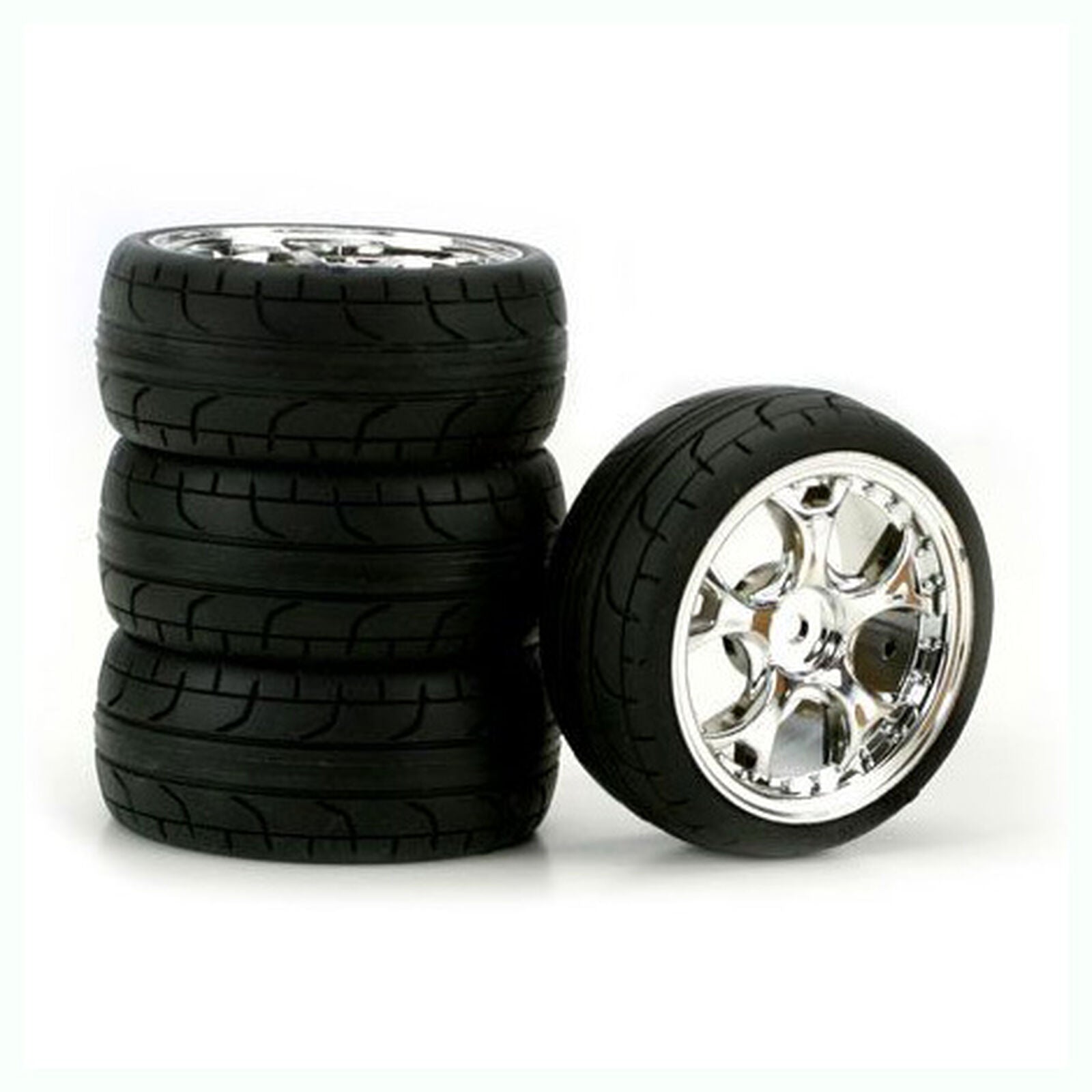 DURATRAX DTXC2809 5-Blade Chrome 2mm Offset ST, Radial (4)