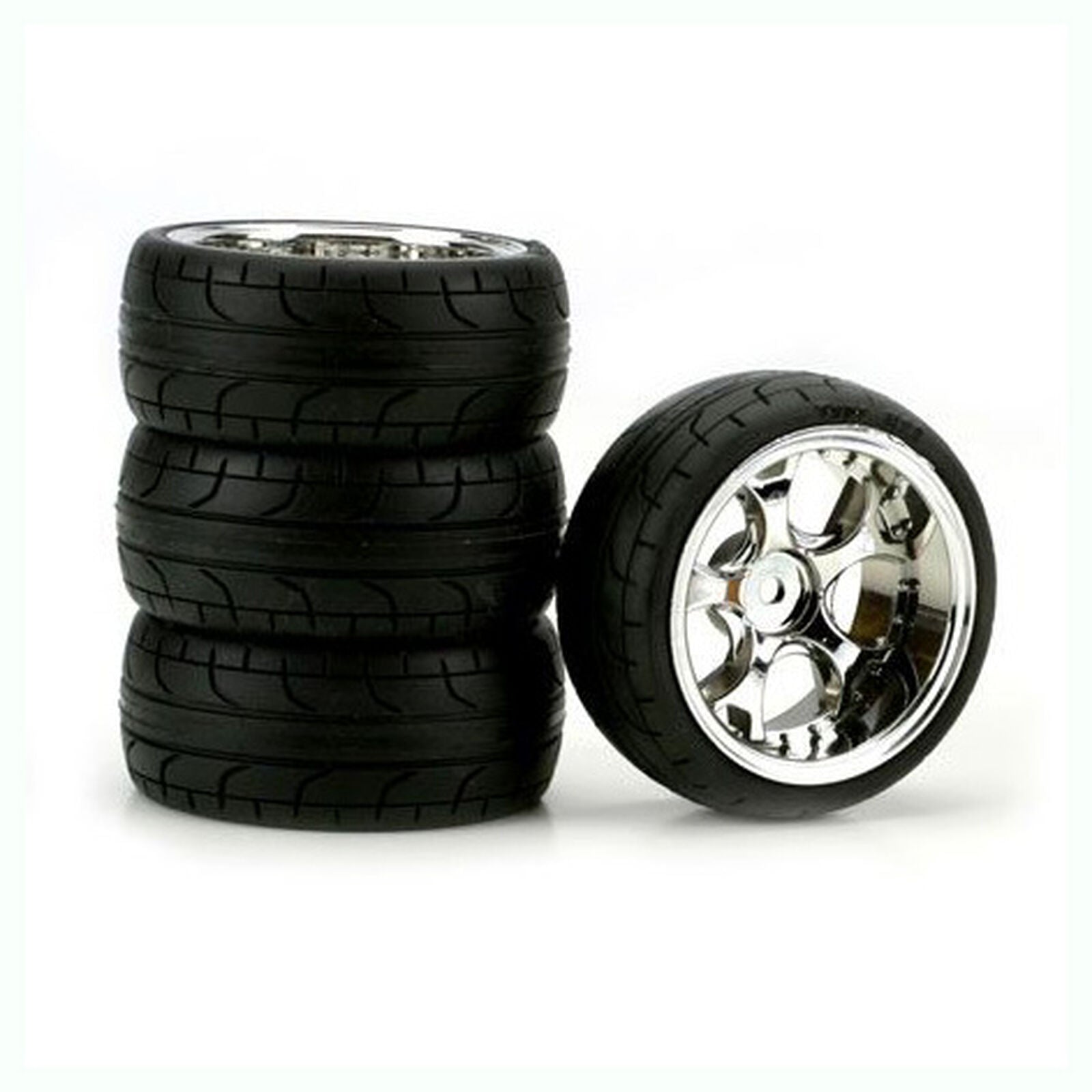 DURATRAX DTXC2810 5-Blade Chrome 10mm Offset ST, Radial (4)