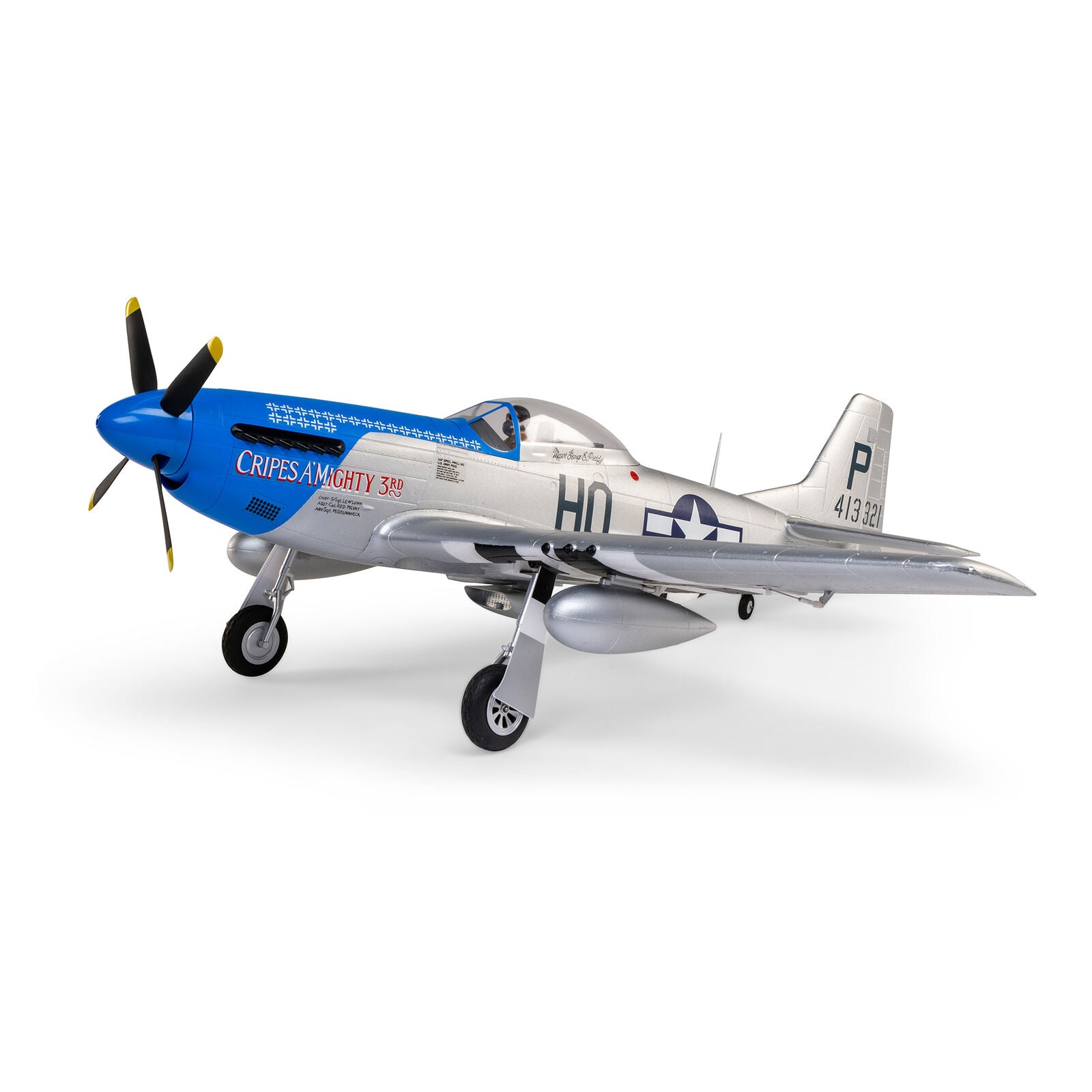 EFLITE EFL089500 P-51D Mustang 1.2m BNF Basic with AS3X and SAFE Select “Cripes A’Mighty 3rd”
