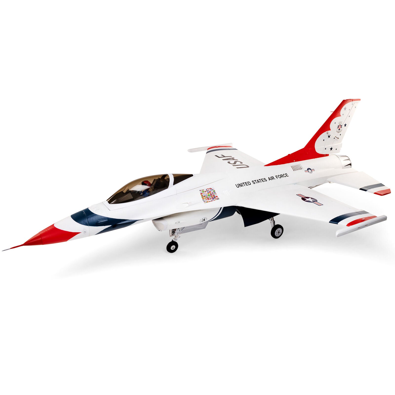 EFLITE EFL87950 F-16 Thunderbirds 80mm EDF BNF Basic with AS3X and SAFE Select