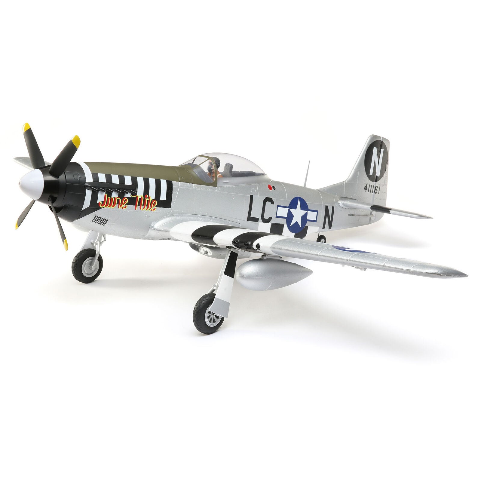 EFLITE EFL89500 P-51D Mustang 1.2m BNF Basic with AS3X and SAFE Select