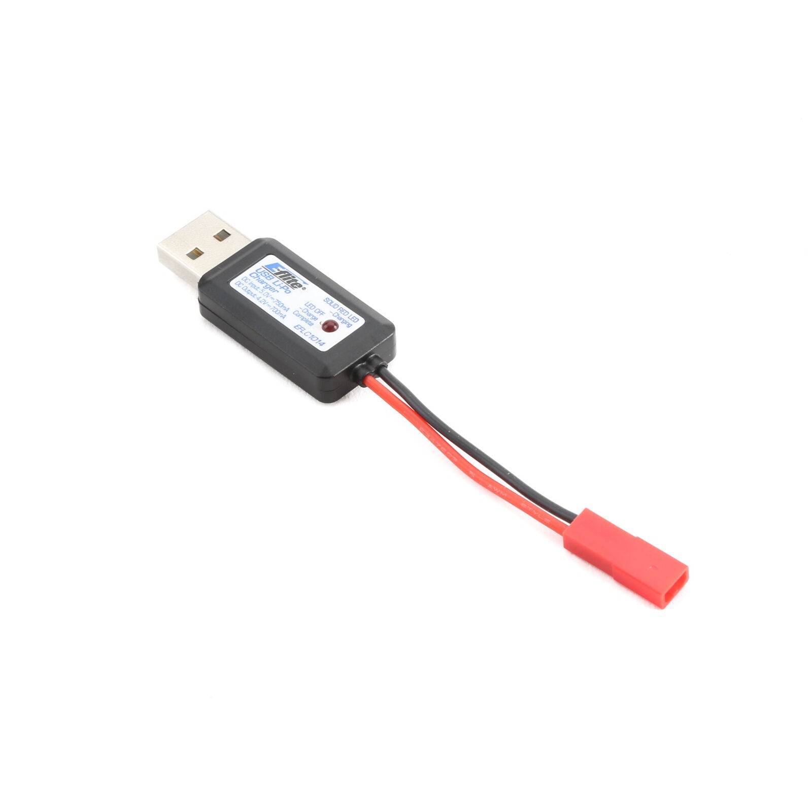 EFLITE EFLC1014 1S USB Li-Po Charger, 700mA, JST