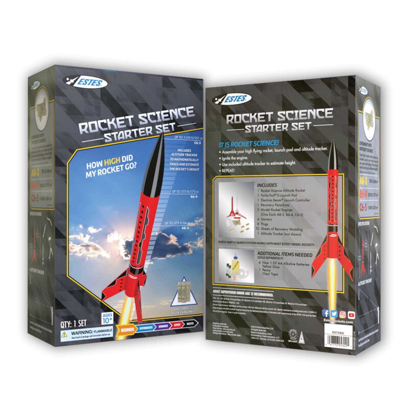 ESTES 5302 Rocket Science Starter Set w/3 Engines