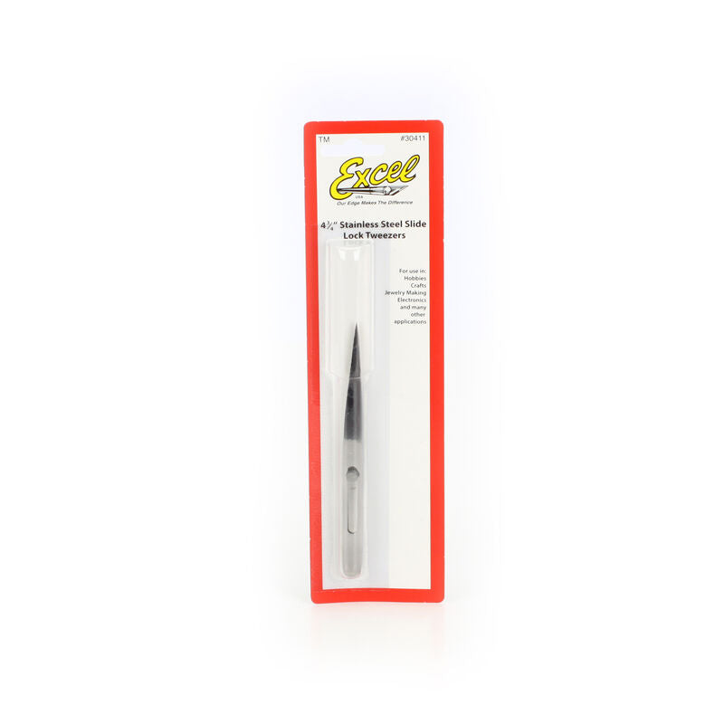 EXCEL 30411 SS Tweezer,4-3/4" CSlide