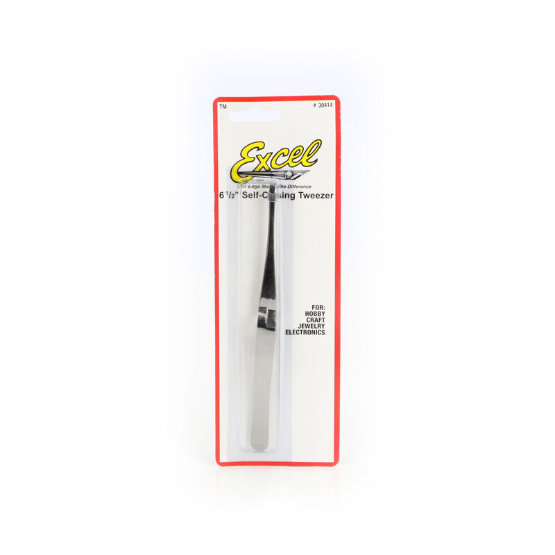 EXCEL 30414 SS Tweezer,6-1/2" Self Close