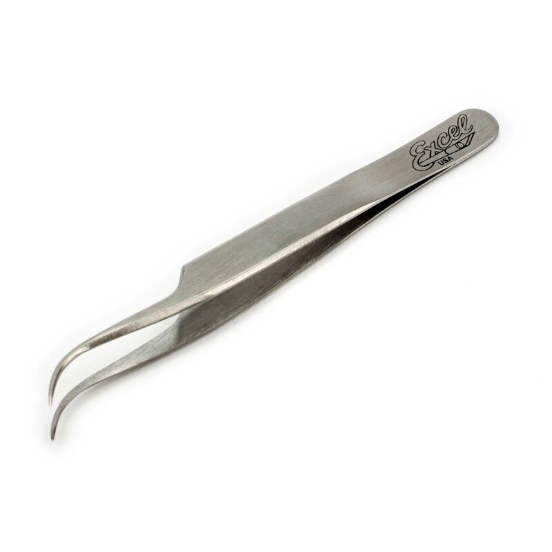 EXCEL 30417 Slant Point Tweezers, Polished