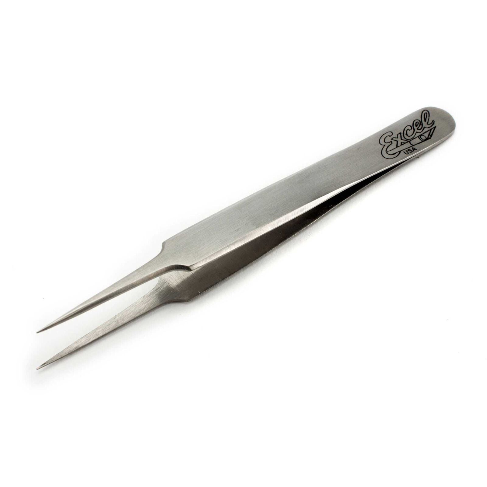 EXCEL 30418 Straight Point Tweezers, Polished