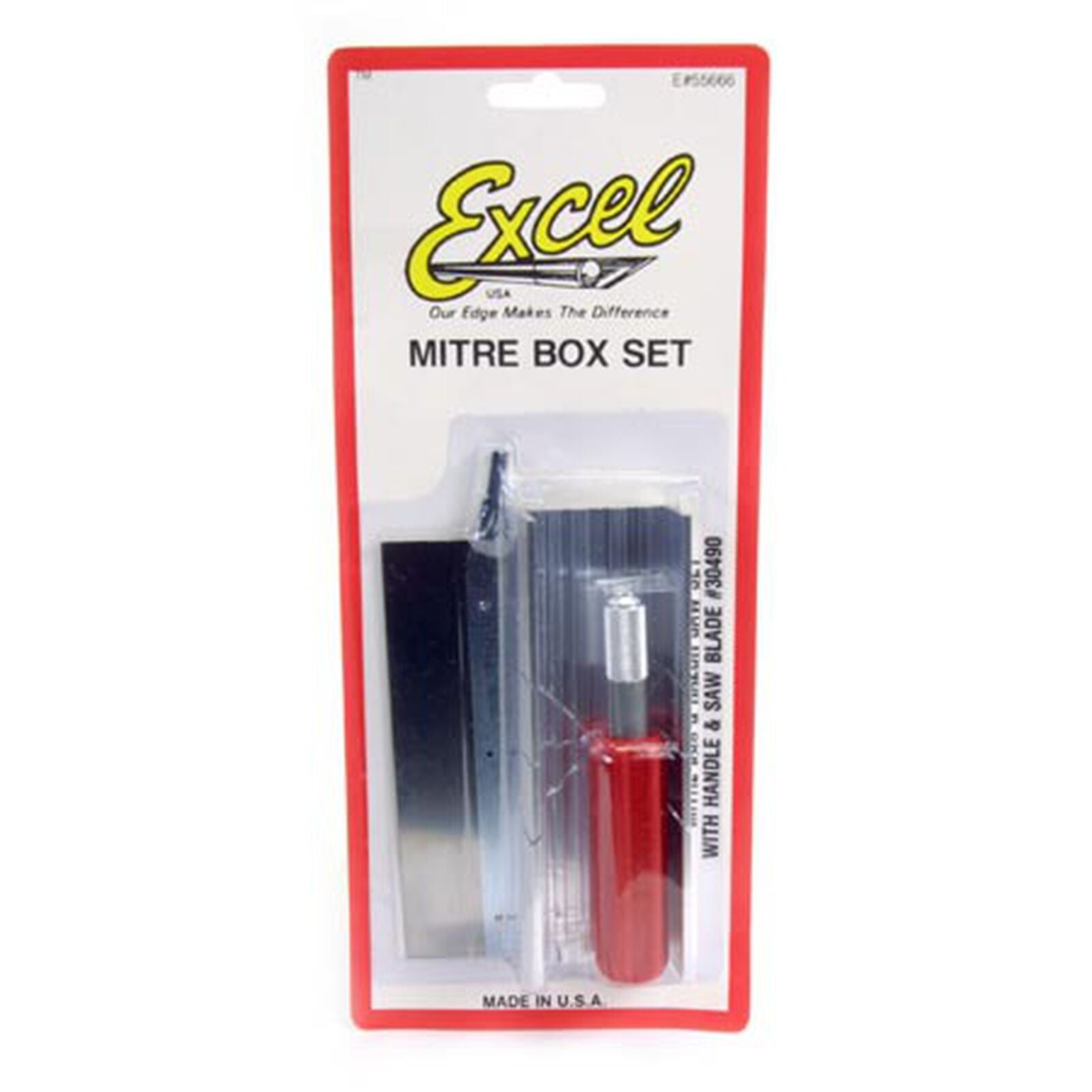 EXCEL 55666 Mitre Box with Handle & Blades