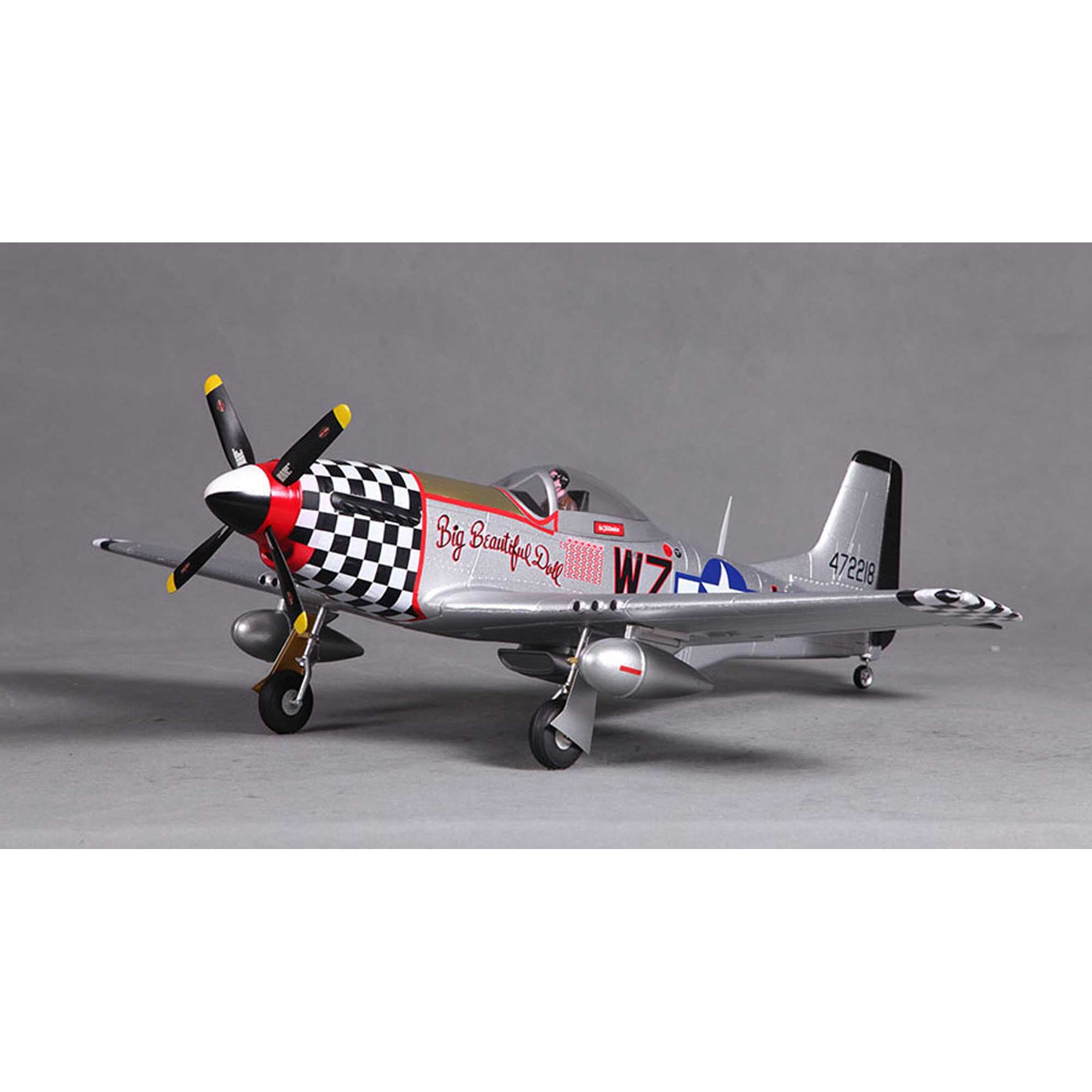 FMS FMM016PBBD P-51D V2 Big Beautiful Doll PNP, 800mm
