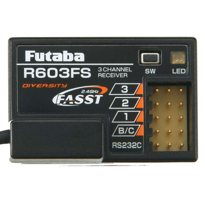 FUTABA FUTL7630 R603FS 3-Channel FASST Receiver