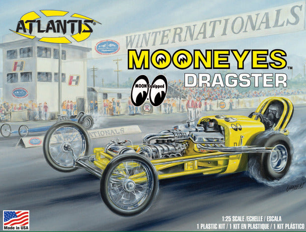 ATLANTIS H1223 MOONEYES Dragster 1/25 Plastic Model kit Atlantis
