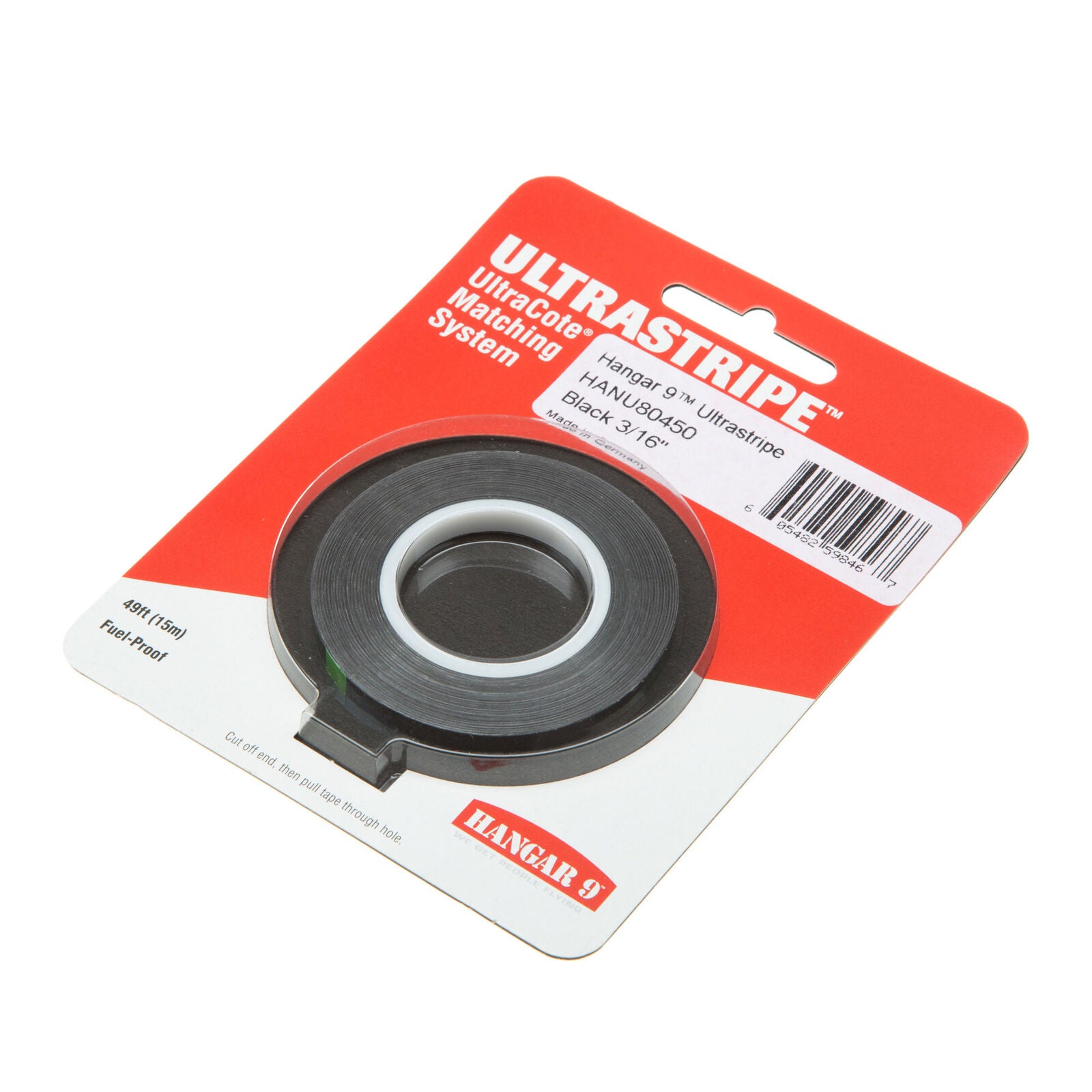 HANGAR 9 HANU80450 UltraStripe, Black 3/16"