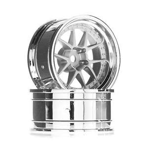 HPI 114636 DY-Champion 26mm Wheels Chrome/Silver 9mm