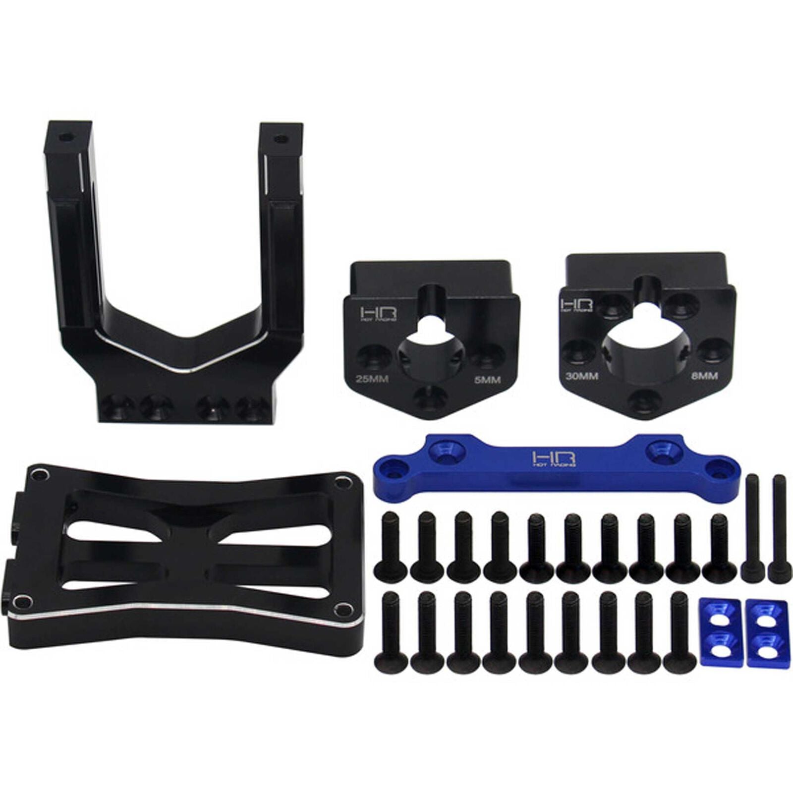 HOT RACING XMX38AX01 25mm or 30mm Sliding Motor Mount: Traxxas X-MAXX