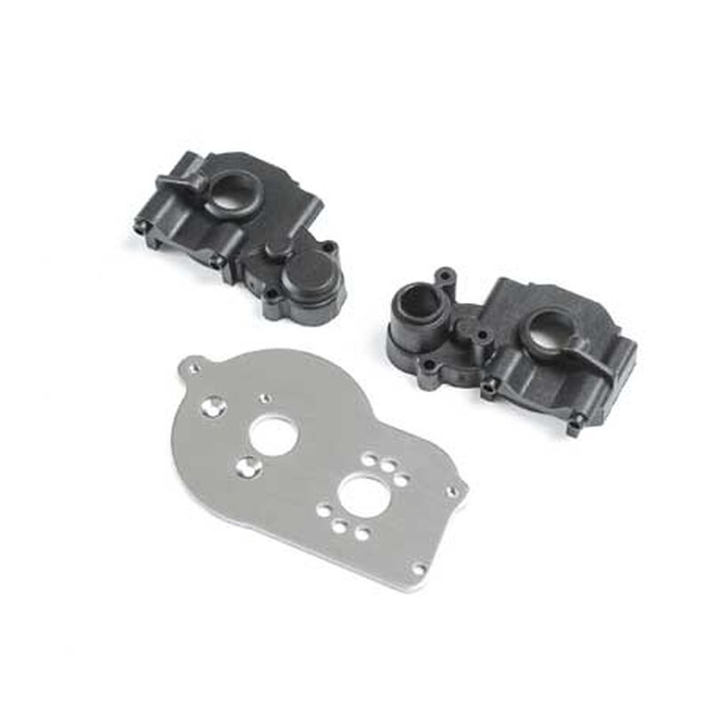 LOSI LOS212021 Transmission Case & Motor Plate: Mini-T 2.0, Mini-B