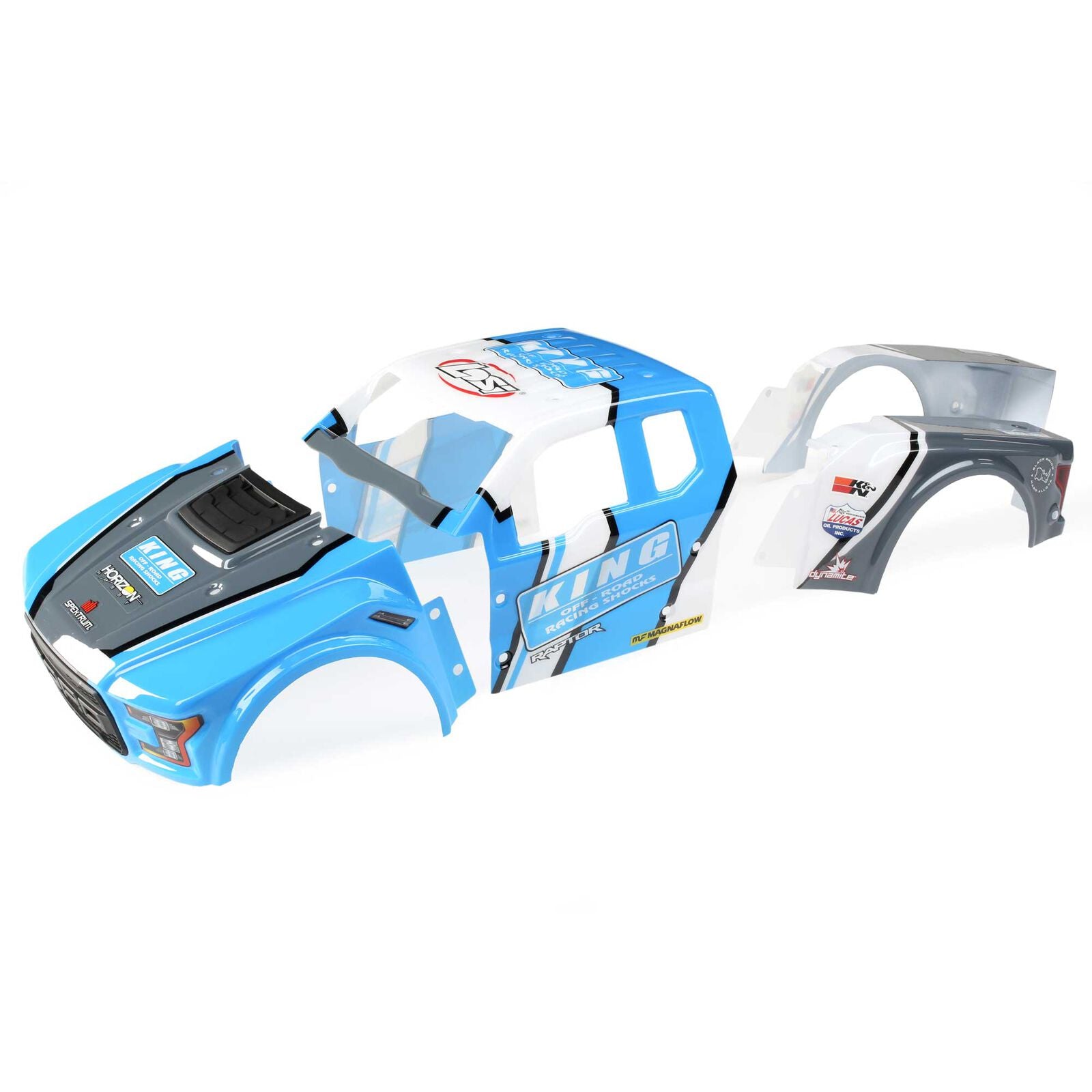 LOSI LOS230066 King Shocks Ford Raptor Body Set: Baja Rey