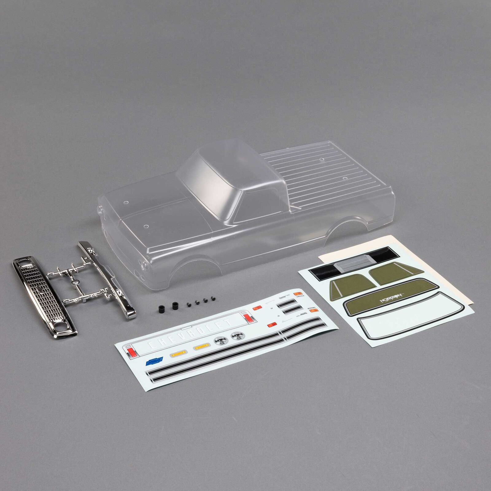 LOSI LOS230102 1972 Chevy C10 Pickup Body Set, Clear: V100