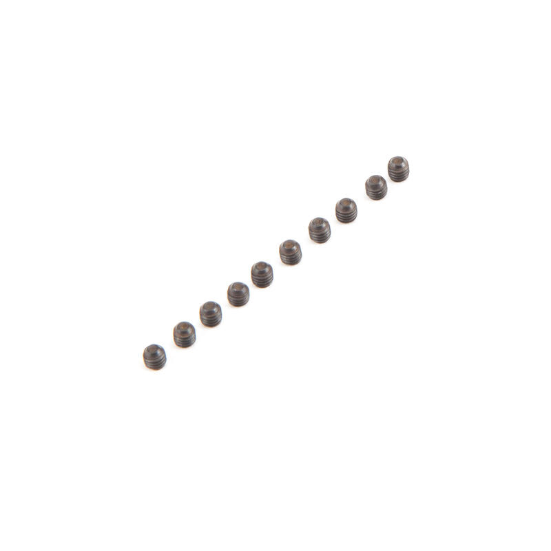 LOSI LOS235011 M3x3 3x3mm Set Screws, Cup Point (10)