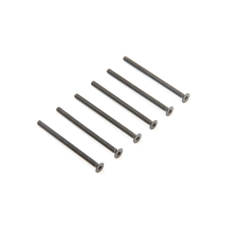 LOSI LOS235028 M3x45mm Flat Head Screws (6)