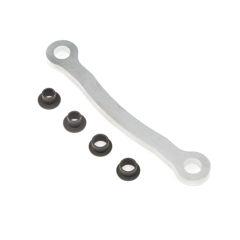 LOSI LOS251052 Steering Drag Link Silver DBXL-E MTXL