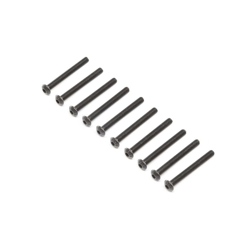 LOSI LOS255012 Button Head Screws, Stl, BO,M4, x 35mm, (10)