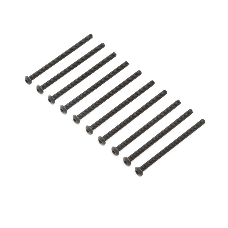 LOSI LOS255013 Button Head Screws, Stl, BO, M4 x 65mm (10)