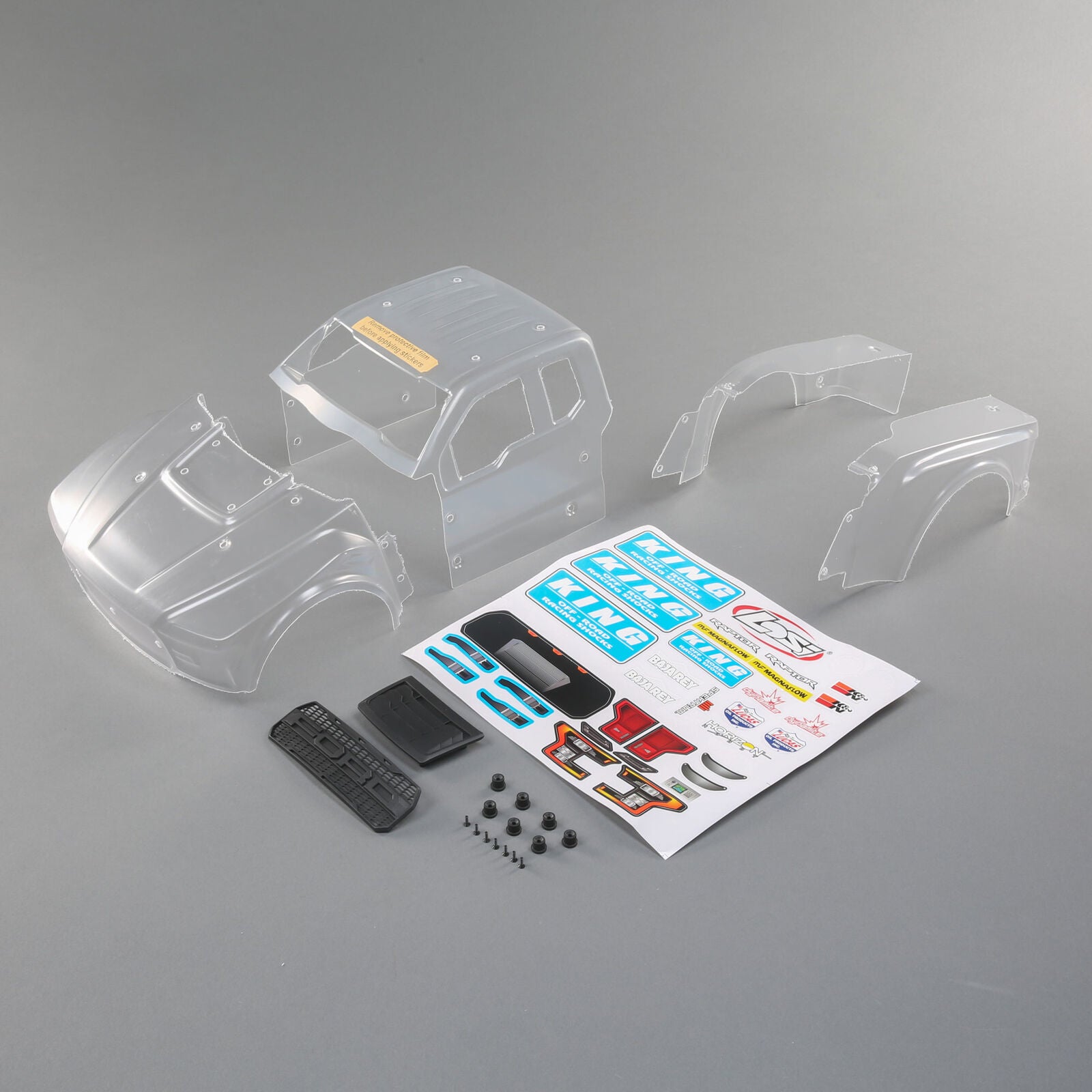 LOSI LOS330005 1/10 Clear Body, Ford Raptor Set: Baja Rey