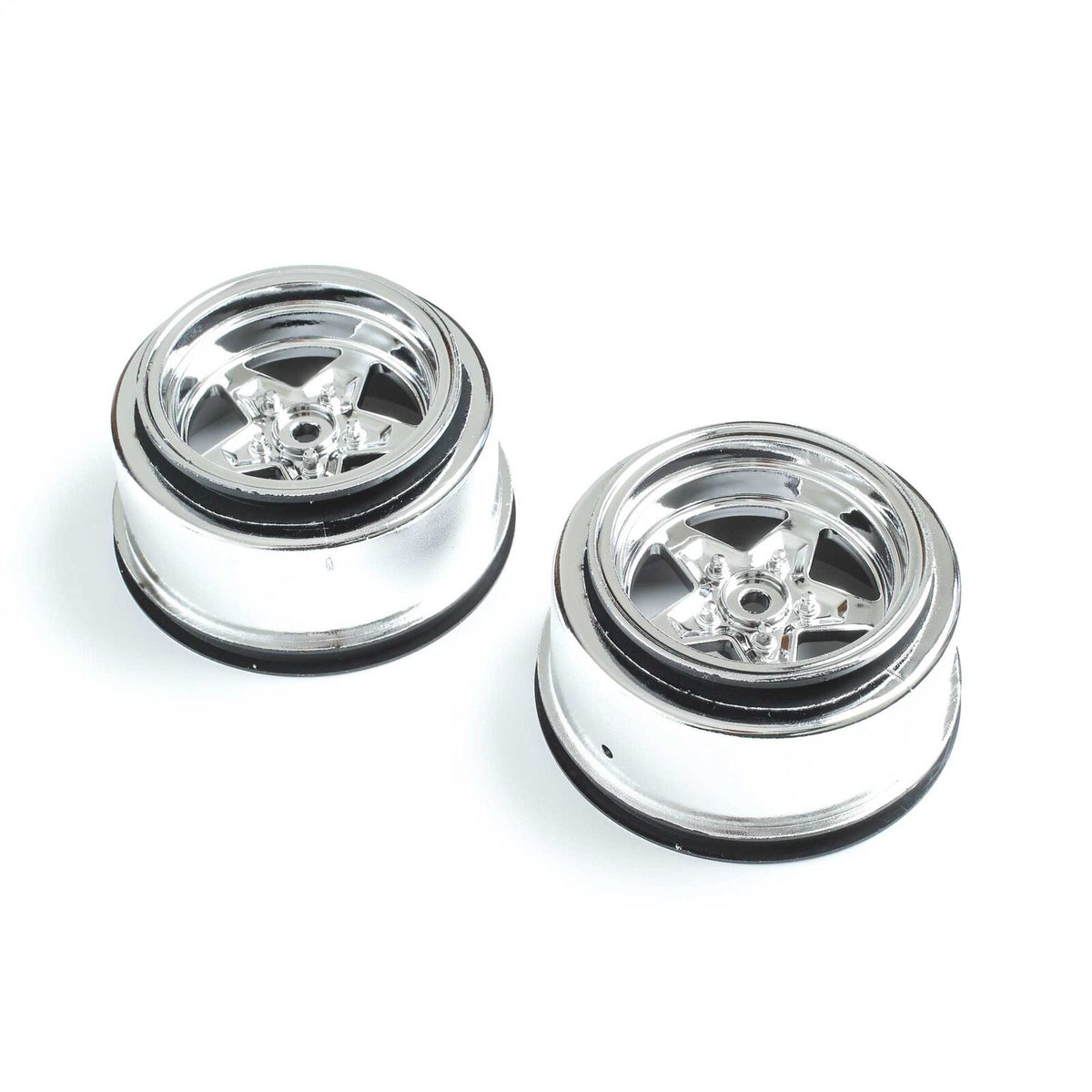 LOSI LOS43046 Rear Wheel, Chrome (2): 22S Drag