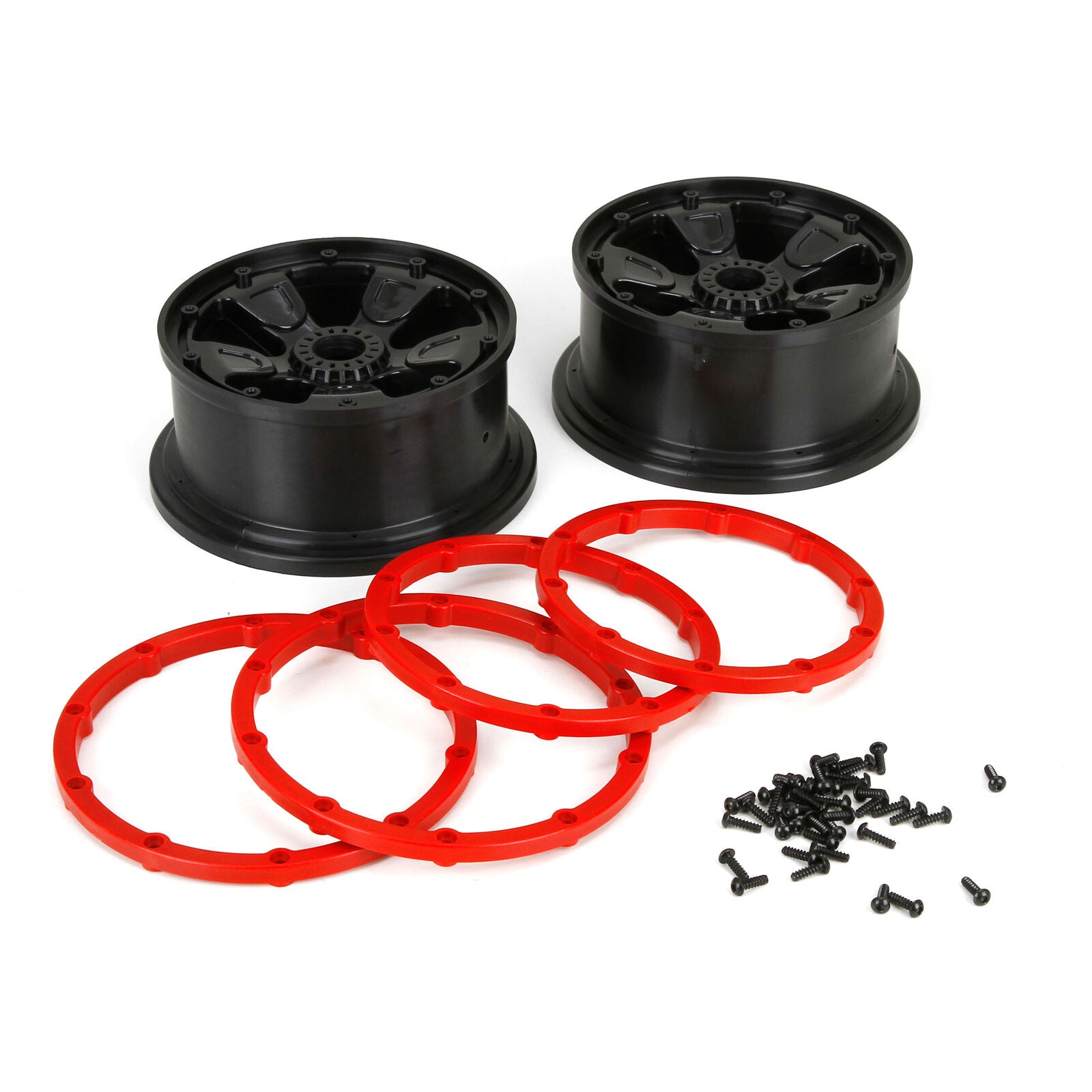 LOSI LOS45005 1/5 Front/Rear 4.75 Pre-Mounted Tires, 24mm Hex, Black (2): DB XL