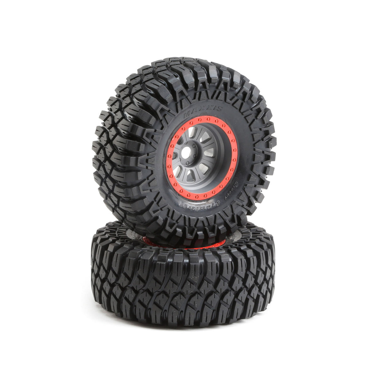 LOSI LOS45029 1/6 Maxxis Creepy Crawler LT Front/Rear 3.6 Pre-Mounted Tires, 20mm Hex (2): Super Rock Rey