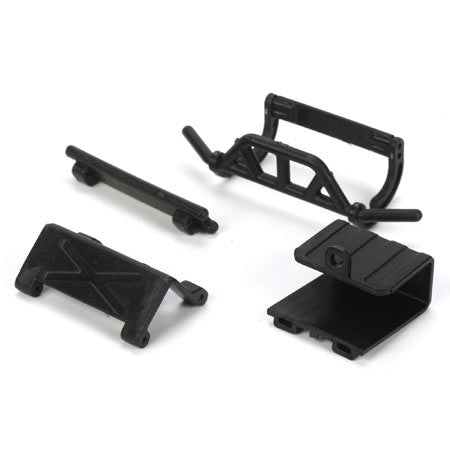 LOSI LOSB1735 Front/Rear Bumpers Battery Door & Tray Mc4x4