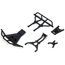 LOSI LOSB1854 Front/Rear Bumper & Support Set MSCT