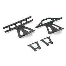 LOSI LOSB2401 Front/Rear Bumpers & Braces LST LST2 AFT MUG MGB