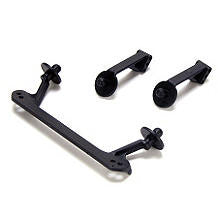 LOSI LOSB2453 Front/Rear Body Mount Set Strike *DISC*