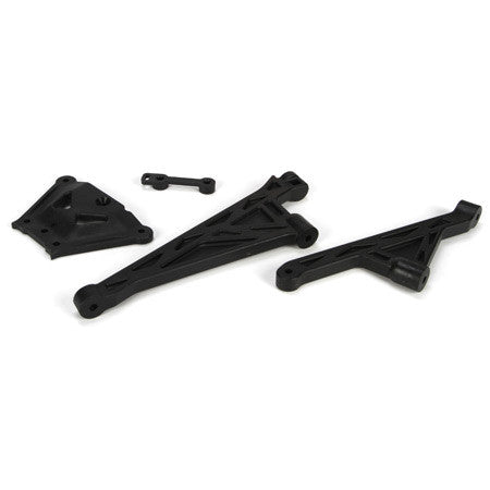 LOSI LOSB2558 F&R Chassis Brace & Spacer Set 5IVE-T