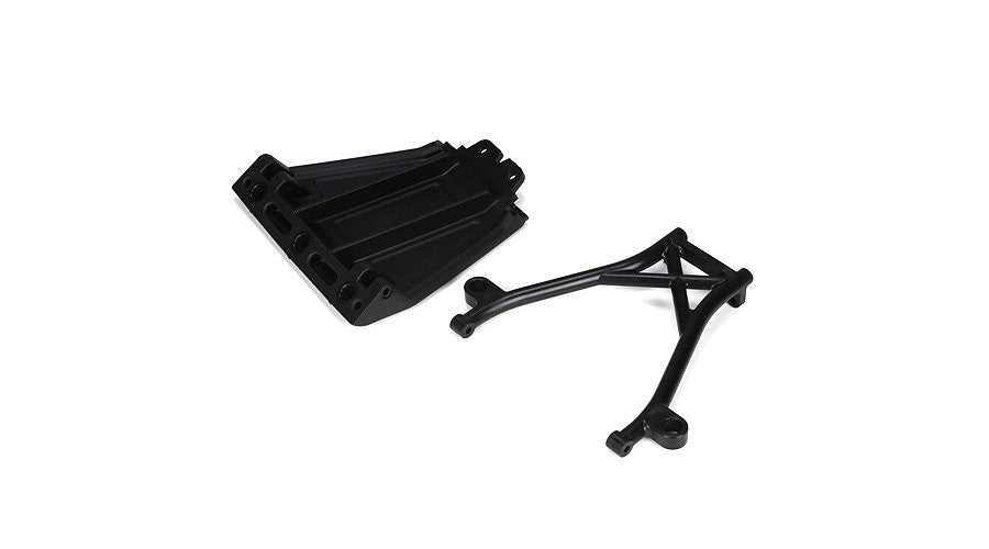LOSI LOSB2574 Front Skid Plate Bumper Brace & Spacers 5IVE-T