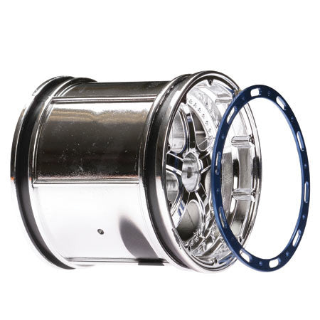 LOSI LOSB7005 Beadlock Look Wheels w/ Blue Rings *DISC*