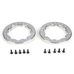 LOSI LOSB7019 Beadlock Rings w/Screws, Chrome SCT/SCB/SCTE (4)