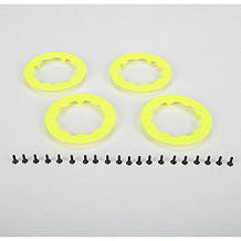 LOSI LOSB7024 Beadlock Rings w/Screws Fluorescent Yellow
