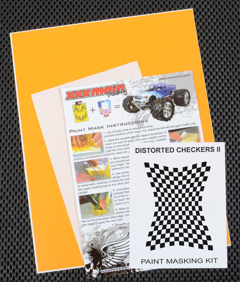 XXX MAIN M006L Distorted Checkers II Paint Mask