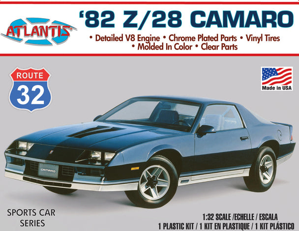 ATLANTIS M2004 82 Camaro Z-28 Model Kit 1/32 Scale