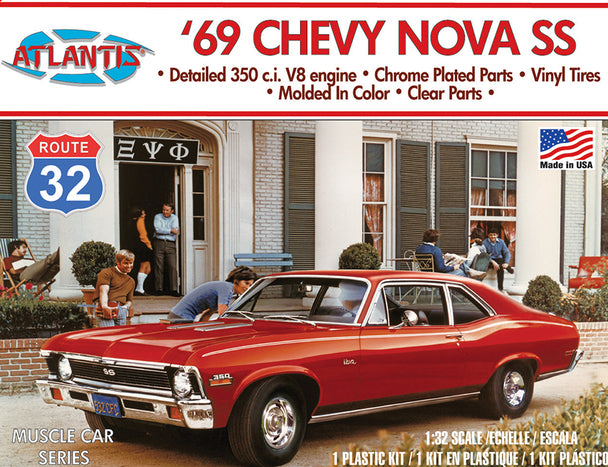 ATLANTIS M2006 69 Chevy Nova SS Model Kit 1/32
