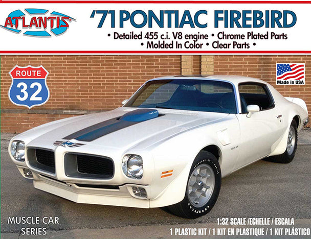 ATLANTIS M2009 1971 Pontiac Firebird 1/32 Plastic Model Kit Atlantis
